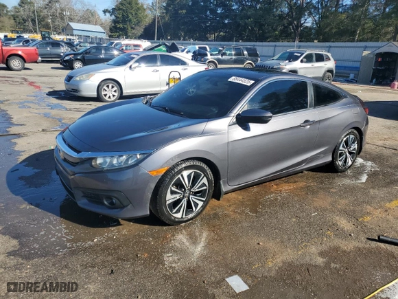2016 Honda Civic Coupe EX-T with VIN 2HGFC3B36GH362206, listed as a Copart auction lot 88444525 with 151,992 mi miles and Salvage Title. Bid and sale history available at carsss.com. Image 1.