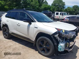 2020 Toyota RAV4 Hybrid XSE with VIN 4T3EWRFV0LU008448, listed as a IAAI auction lot 42292511 with 52,321 mi miles and . Bid and sale history available at DreamBid. Image 1.