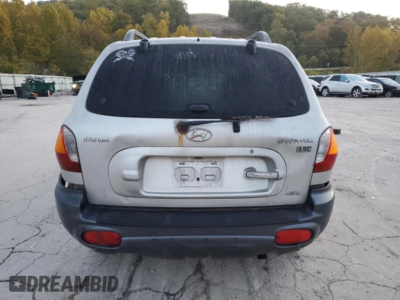 2003 Hyundai Santa Fe LX with VIN KM8SC73E63U536654, listed as a Copart auction lot 76224694 with 191,977 mi miles and Salvage Title. Bid and sale history available at carsss.com. Image 6.