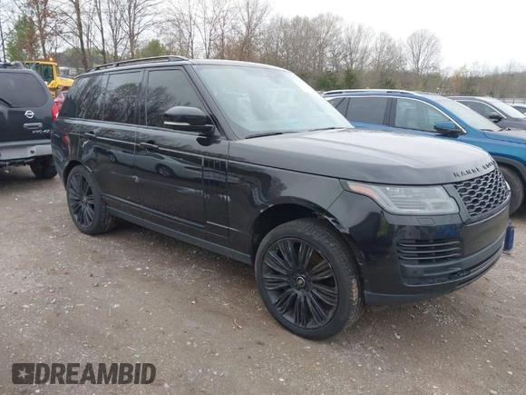 2021 Land Rover Range Rover Westminster with VIN SALGS2RU0MA418187, listed as a IAAI auction lot 41903264 with 103,098 mi miles. Bid and sale history available at carsss.com. Image 1.