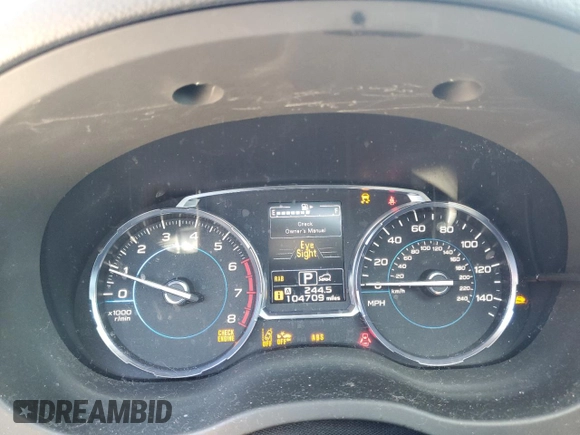 2017 Subaru Forester Touring with VIN JF2SJAWC2HH429099, listed as a Copart auction lot 64671135 with 104,709 mi miles and Salvage title. Bid and sale history available at DreamBid. Image 9.