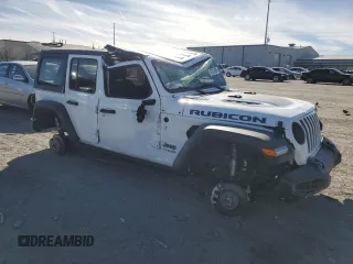 2022 Jeep Wrangler Unlimited Rubicon with VIN 1C4JJXR63NW206144, listed as a Copart auction lot 47234895 with 5,876 mi miles and Salvage title. Bid and sale history available at DreamBid. Image 4.