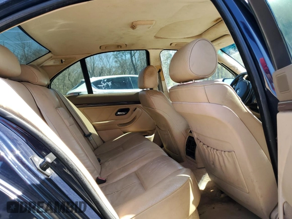 2001 BMW 5 Series 540i with VIN WBADN63481GM72490, listed as a Copart auction lot 48681505 with Not provided miles and Salvage title. Bid and sale history available at DreamBid. Image 10.