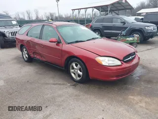 2001 Ford Taurus SE Standard with VIN 1FAFP58U31G186562, listed as a IAAI auction lot 41794602 with 152,805 mi miles. Bid and sale history available at carsss.com. Image 1.