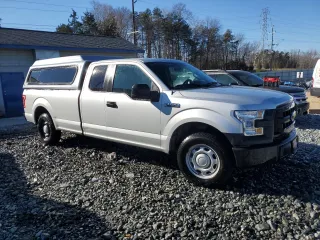 2017 Ford F-150 XL with VIN 1FTFX1CF3HKE39026, listed as a Copart auction lot 43138075 with 155,236 mi miles and Clean Title. Bid and sale history available at carsss.com. Image 4.