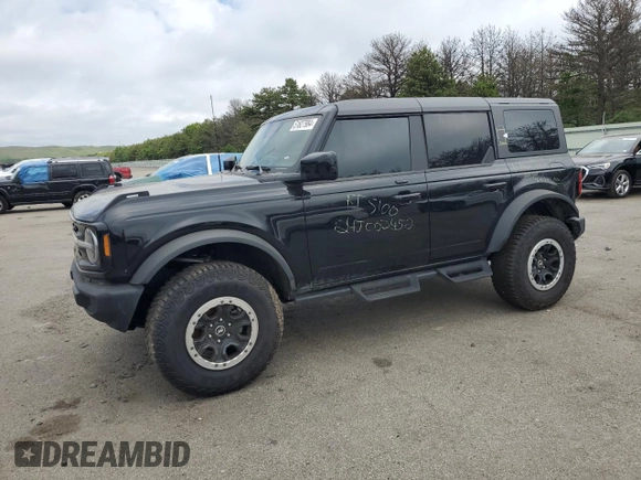 2023 Ford Bronco with VIN 1FMDE5DH0PLB09207, listed as a Copart auction lot 51827984 with 19,766 mi miles and Salvage Title. Bid and sale history available at carsss.com. Image 1.