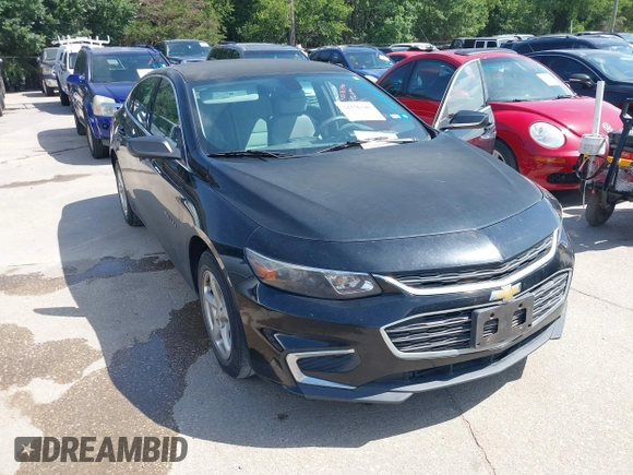 2016 Chevrolet Malibu LS with VIN 1G1ZB5ST9GF210764, listed as a IAAI auction lot 42576340 with 160,976 mi miles and . Bid and sale history available at DreamBid. Image 6.