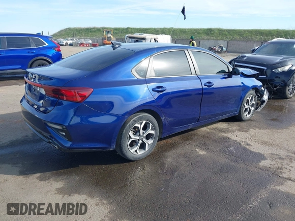 2021 Kia Forte FE with VIN 3KPF24AD6ME290691, listed as a IAAI auction lot 41676149 with 54,801 mi miles. Bid and sale history available at carsss.com. Image 4.