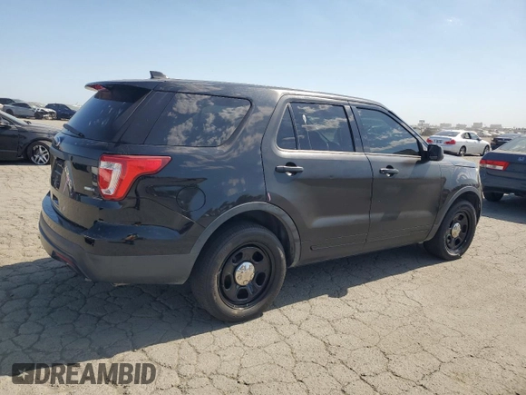 2017 Ford Police Interceptor Utility with VIN 1FM5K8AR5HGA24319, listed as a Copart auction lot 62778735 with 148,311 mi miles and Salvage title. Bid and sale history available at DreamBid. Image 3.