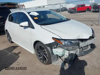 2017 Toyota Corolla iM with VIN JTNKARJE4HJ551442, listed as a IAAI auction lot 41829072 with 97,666 mi miles. Bid and sale history available at carsss.com. Image 1.
