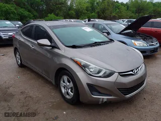2015 Hyundai Elantra SE with VIN 5NPDH4AE9FH587774, listed as a IAAI auction lot 41960355 with 175,727 mi miles. Bid and sale history available at carsss.com. Image 6.