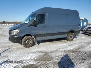 2018 Mercedes-Benz Sprinter Cargo Worker with VIN WD3PE7CD4JP637175, listed as a Copart auction lot 42021235 with 121,567 mi miles and Salvage Title. Bid and sale history available at carsss.com. Image 1.