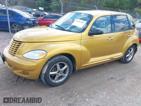 2002 Chrysler PT Cruiser Limited with VIN 3C8FY68B52T332824, listed as a IAAI auction lot 42097107 with 125,258 mi miles. Bid and sale history available at carsss.com. Image 2.
