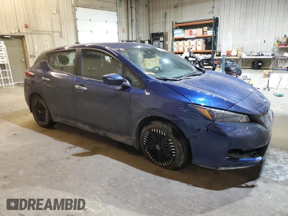 2023 Nissan LEAF SV Plus with VIN 1N4CZ1CV1PC556011, listed as a Copart auction lot 43419485 with 15,173 mi miles and Salvage Title. Bid and sale history available at DreamBid. Image 4.