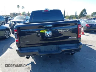 2019 Ram 1500 Limited with VIN 1C6SRFHT0KN764346, listed as a IAAI auction lot 41651143 with 45,517 mi miles and . Bid and sale history available at DreamBid. Image 17.
