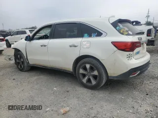 2016 Acura MDX with VIN 5FRYD3H23GB011065, listed as a Copart auction lot 45081775 with 161,071 mi miles and Salvage Title. Bid and sale history available at carsss.com. Image 2.