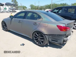2007 Lexus IS 350 with VIN JTHBE262475012839, listed as a IAAI auction lot 42285197 with 218,500 mi miles and . Bid and sale history available at DreamBid. Image 3.