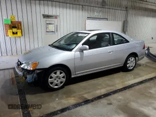 2002 Honda Civic EX with VIN 1HGEM22992L108766, listed as a Copart auction lot 53991685 with 84,542 mi miles and Salvage Title. Bid and sale history available at carsss.com. Image 1.