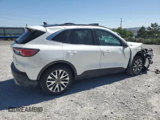 2020 Ford Escape Titanium Hybrid with VIN 1FMCU9DZ9LUC30255, listed as a Copart auction lot 59558215 with 46,303 mi miles and Salvage title. Bid and sale history available at DreamBid. Image 3.