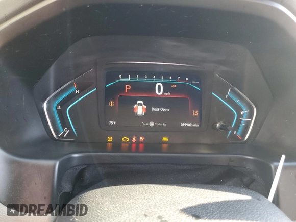 2019 Honda Odyssey EX with VIN 5FNRL6H57KB087417, listed as a Copart auction lot 83984874 with 89,909 mi miles and Salvage title. Bid and sale history available at DreamBid. Image 9.