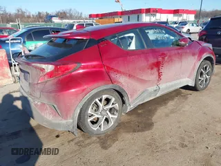 2018 Toyota C-HR XLE with VIN NMTKHMBX6JR055262, listed as a IAAI auction lot 41338914 with 72,501 mi miles and . Bid and sale history available at DreamBid. Image 4.