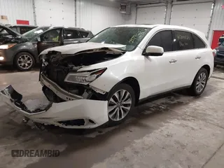 2015 Acura MDX Tech Pkg with VIN 5FRYD4H42FB006235, listed as a IAAI auction lot 41200581 with 159,681 mi miles. Bid and sale history available at carsss.com. Image 16.