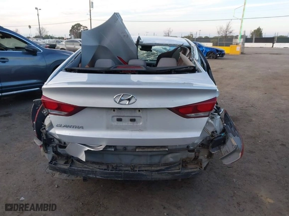 2018 Hyundai Elantra Value Edition with VIN 5NPD84LF5JH328231, listed as a IAAI auction lot 41275294 with 107,684 mi miles. Bid and sale history available at carsss.com. Image 16.