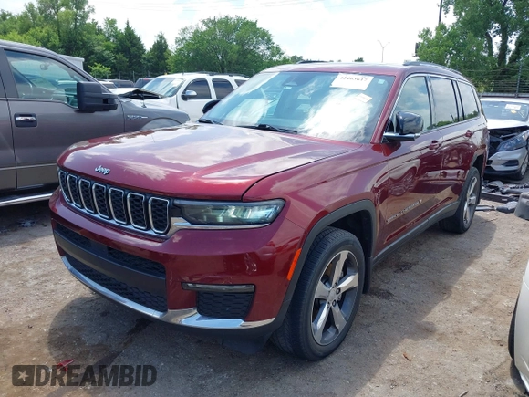 2021 Jeep Grand Cherokee Limited z VIN 1C4RJKBG0M8110273, wystawiony jako IAAI lot #42403617 z przebiegiem 85 133 mil mil oraz . Historia ofert i sprzedaży dostępna na DreamBid. Obrazek 2.