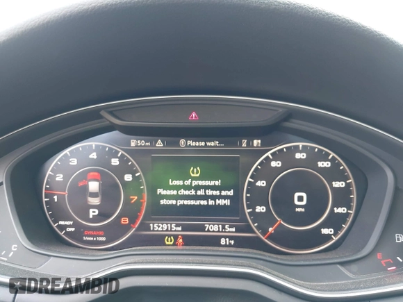 2017 Audi A4 Premium Plus with VIN WAUENAF44HN038026, listed as a IAAI auction lot 42007040 with 152,915 mi miles and . Bid and sale history available at DreamBid. Image 7.