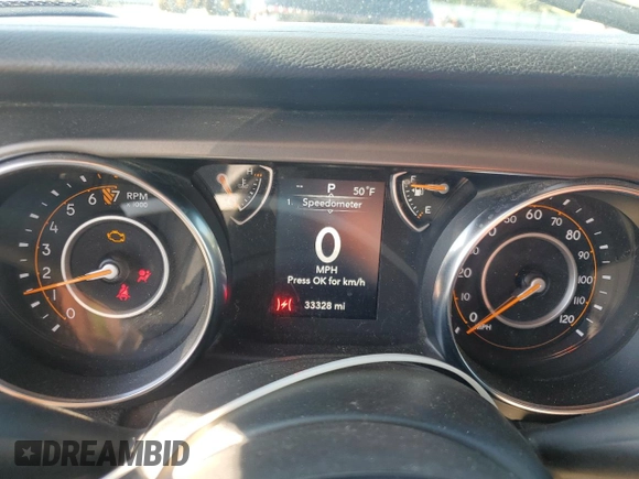 2022 Jeep Wrangler Unlimited Willys with VIN 1C4HJXDG1NW102069, listed as a Copart auction lot 52353995 with 33,328 mi miles and Salvage Title. Bid and sale history available at DreamBid. Image 9.