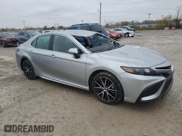 2022 Toyota Camry SE with VIN 4T1G11AK0NU699014, listed as a Copart auction lot 80945024 with 52,991 mi miles and Non Repairable. Bid and sale history available at DreamBid. Image 4.