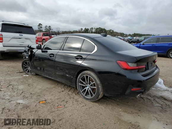 2020 BMW 3 Series 330i with VIN 3MW5R1J07L8B23382, listed as a Copart auction lot 45024295 with Not Provided miles and Salvage Title. Bid and sale history available at carsss.com. Image 2.