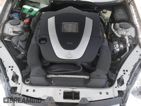 2005 Mercedes-Benz SLK 230/320 with VIN WDBWK56F95F025138, listed as a Copart auction lot 55011125 with 43,291 mi miles and Salvage title. Bid and sale history available at DreamBid. Image 11.