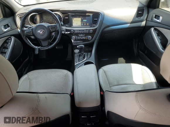 2015 Kia Optima EX with VIN KNAGN4AD0F5085150, listed as a Copart auction lot 56314155 with 87,635 mi miles and Salvage title. Bid and sale history available at DreamBid. Image 8.