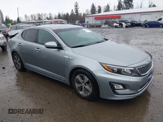2014 Kia Optima Hybrid LX with VIN KNAGM4AD3E5070501, listed as a IAAI auction lot 38764893 with 69,738 mi miles. Bid and sale history available at carsss.com. Image 1.