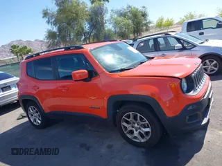 2015 Jeep Renegade Latitude with VIN ZACCJABT7FPC20455, listed as a IAAI auction lot 42250490 with 65,977 mi miles and . Bid and sale history available at DreamBid. Image 13.