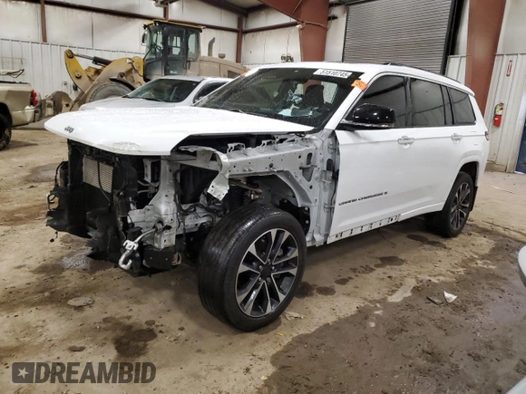 2022 Jeep Grand Cherokee Overland with VIN 1C4RJKDG3N8551460, listed as a Copart auction lot 51510745 with Not provided miles and Salvage title. Bid and sale history available at DreamBid. Image 1.