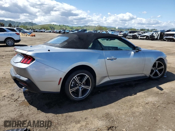 2024 Ford Mustang EcoBoost with VIN 1FAGP8UH0R5123442, listed as a Copart auction lot 51507005 with 33,891 mi miles and Salvage Title. Bid and sale history available at carsss.com. Image 3.