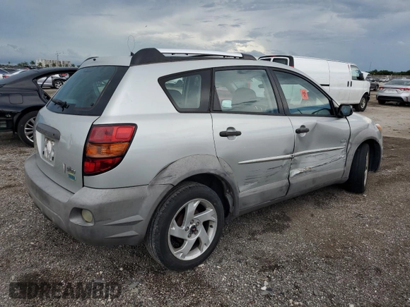 2003 Pontiac Vibe with VIN 5Y2SL62843Z456217, listed as a Copart auction lot 68135204 with 121,847 mi miles and Salvage Title. Bid and sale history available at carsss.com. Image 3.