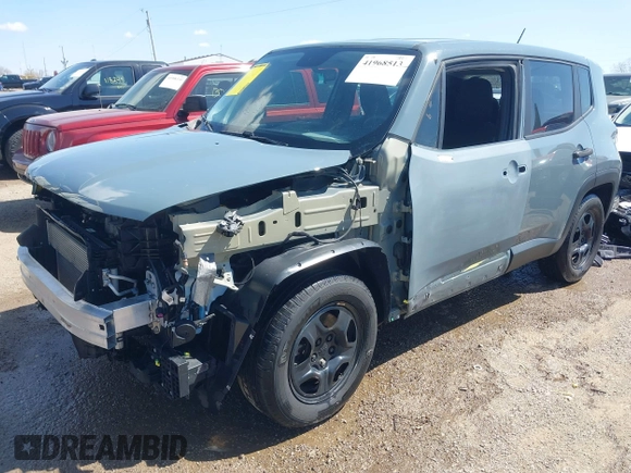2017 Jeep Renegade Sport with VIN ZACCJAAB0HPG17503, listed as a IAAI auction lot 41968513 with 113,903 mi miles and . Bid and sale history available at DreamBid. Image 22.