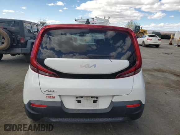 2022 Kia Soul LX with VIN KNDJ23AU8N7157369, listed as a Copart auction lot 48493905 with 104,464 mi miles and Salvage Title. Bid and sale history available at carsss.com. Image 6.