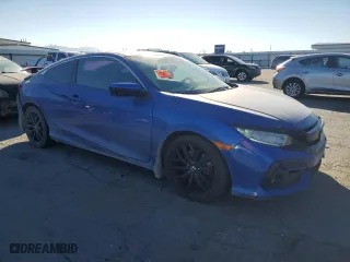 2020 Honda Civic Si Coupe with VIN 2HGFC3A53LH753374, listed as a Copart auction lot 81543424 with 92,643 mi miles and Salvage Title. Bid and sale history available at carsss.com. Image 4.