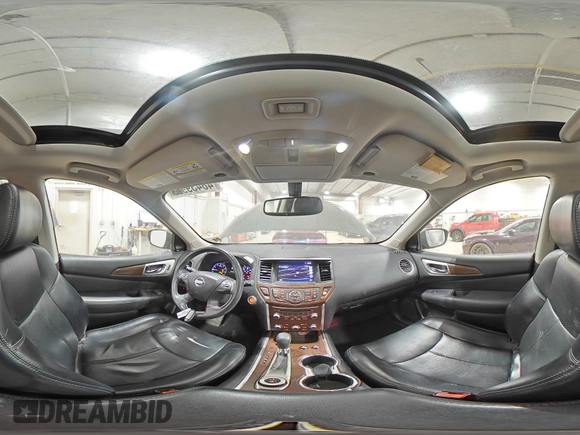 2018 Nissan Pathfinder Platinum with VIN 5N1DR2MM9JC654801, listed as a Copart auction lot 48439965 with 95,823 mi miles and Clean title. Bid and sale history available at DreamBid. Image 13.