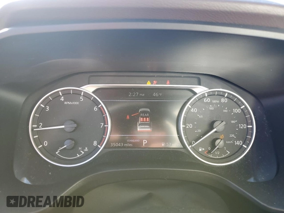 2023 Nissan Rogue S with VIN JN8BT3AA0PW003419, listed as a Copart auction lot 46536475 with 35,043 mi miles and Salvage Title. Bid and sale history available at DreamBid. Image 9.