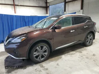 2021 Nissan Murano Platinum z VIN 5N1AZ2DSXMC140879, wystawiony jako Copart lot #51484265 z przebiegiem 64 400 mil mil oraz Szkoda całkowita • Salvage title. Historia ofert i sprzedaży dostępna na DreamBid. Obrazek 1.