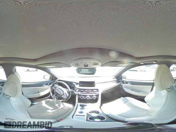 2023 Genesis G70 2.0T with VIN KMTG34TA7PU133747, listed as a Copart auction lot 56338345 with 27,190 mi miles and Salvage title. Bid and sale history available at DreamBid. Image 14.