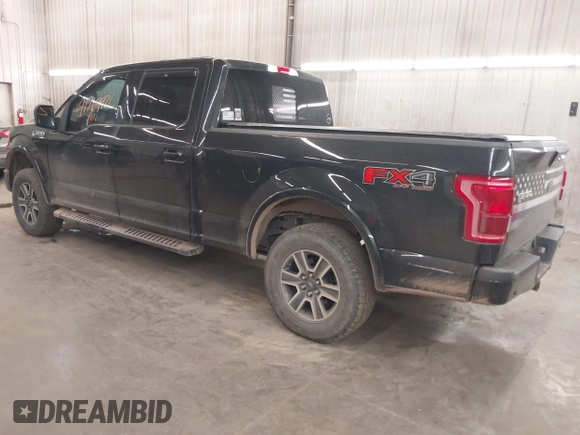 2015 Ford F-150 XLT w/HD Payload Pkg with VIN 1FTFW1EGXFFA39852, listed as a IAAI auction lot 41769971 with 163,929 mi miles. Bid and sale history available at carsss.com. Image 3.