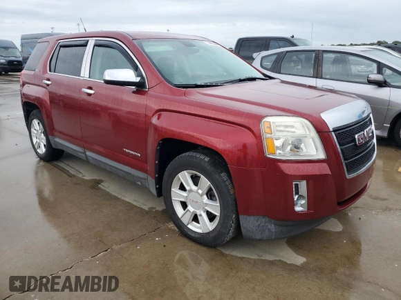 2010 GMC Terrain SLE-1 with VIN 2CTFLCEW4A6357727, listed as a Copart auction lot 74466284 with 0 mi miles and Salvage Title. Bid and sale history available at carsss.com. Image 4.