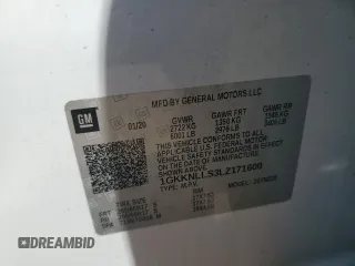 2020 GMC Acadia AT4 z VIN 1GKKNLLS3LZ171600, wystawiony jako Copart lot #54666755 z przebiegiem 38 347 mil mil oraz Szkoda całkowita • Salvage title. Historia ofert i sprzedaży dostępna na DreamBid. Obrazek 13.