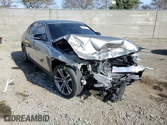 2017 BMW 3 Series 330i with VIN WBA8B9C56HK676040, listed as a Copart auction lot 47569575 with 85,437 mi miles and Salvage Title. Bid and sale history available at carsss.com. Image 10.